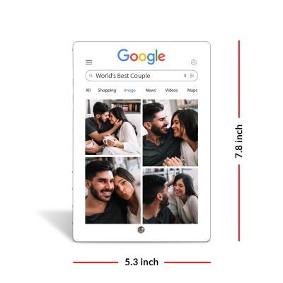 Personalized Google Page Photo Frame Gift for Friend, Partner, Parents Birthday Gift For Someone Special Best Gift For Couple